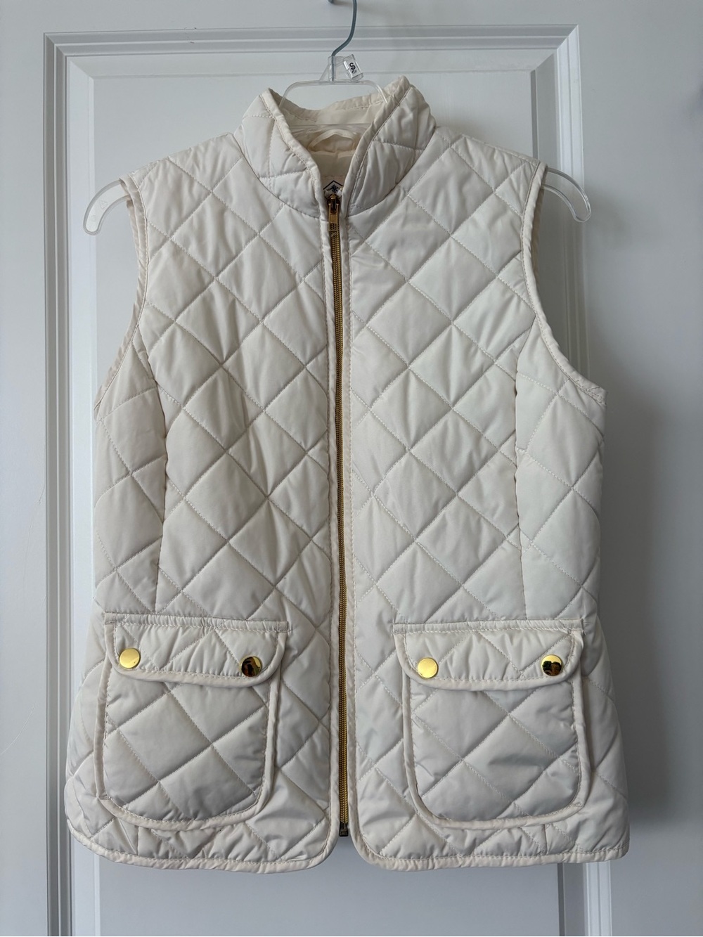 St. John's Bay Cream Quilted Vest